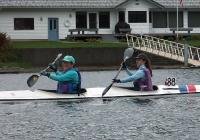 PICT5719 Gerrie Hashisaki and Karen Hoot heading to 1st turn