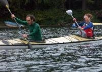 PICT5722 Kelly Kangas and Charlie Heggem heading to 1st turn
