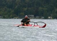 PICT5733 Carla Hillaire paddling onward to 1st turn